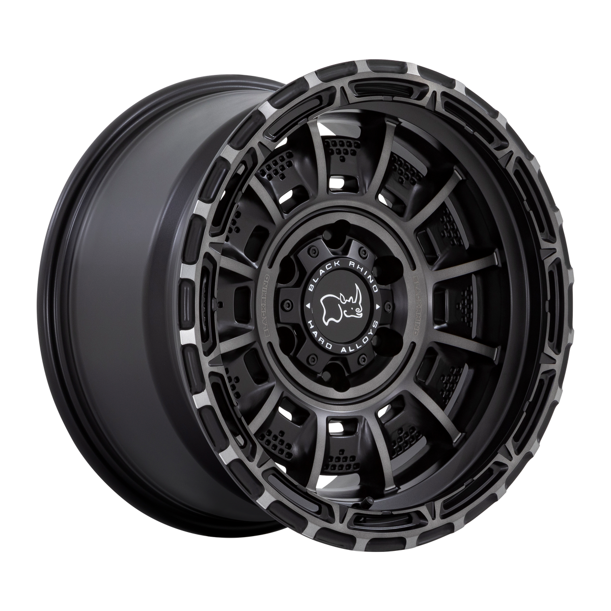 Black Rhino LEGION Matte Black Gray Tint wheel
