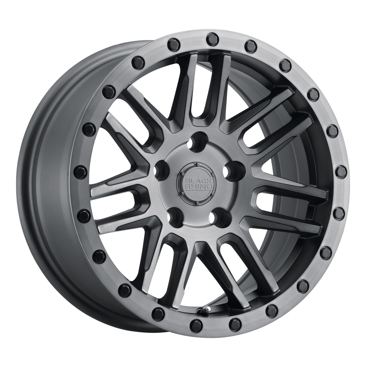 Black Rhino ARCHES Matte Brushed Gunmetal Blk Blt wheel