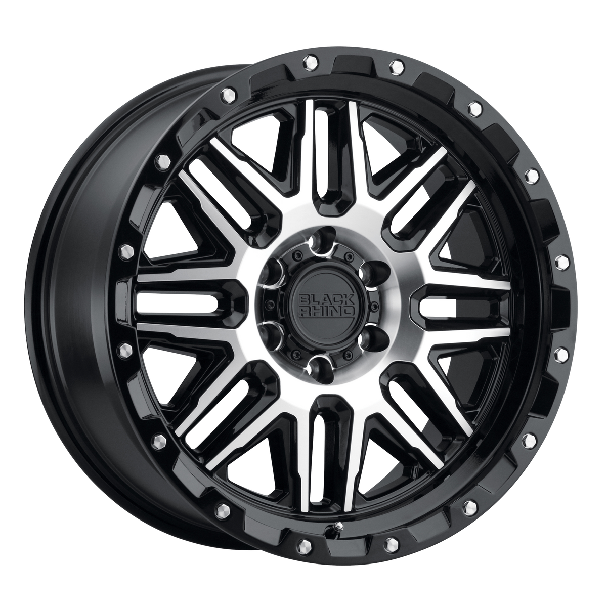 Black Rhino ALAMO Gloss Black W/ Mach Face wheel