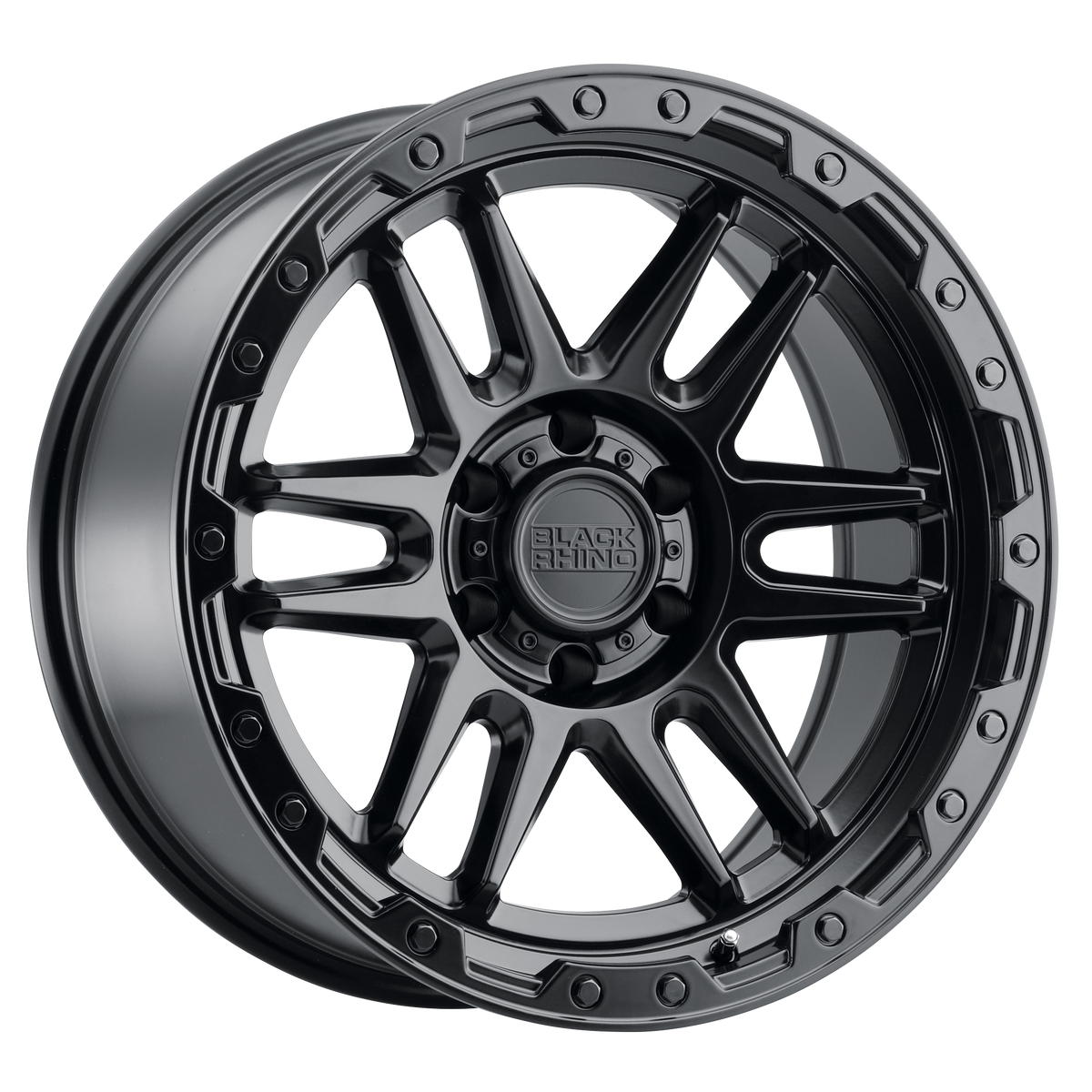 Black Rhino APACHE Matte Black W/ Black Bolts wheel