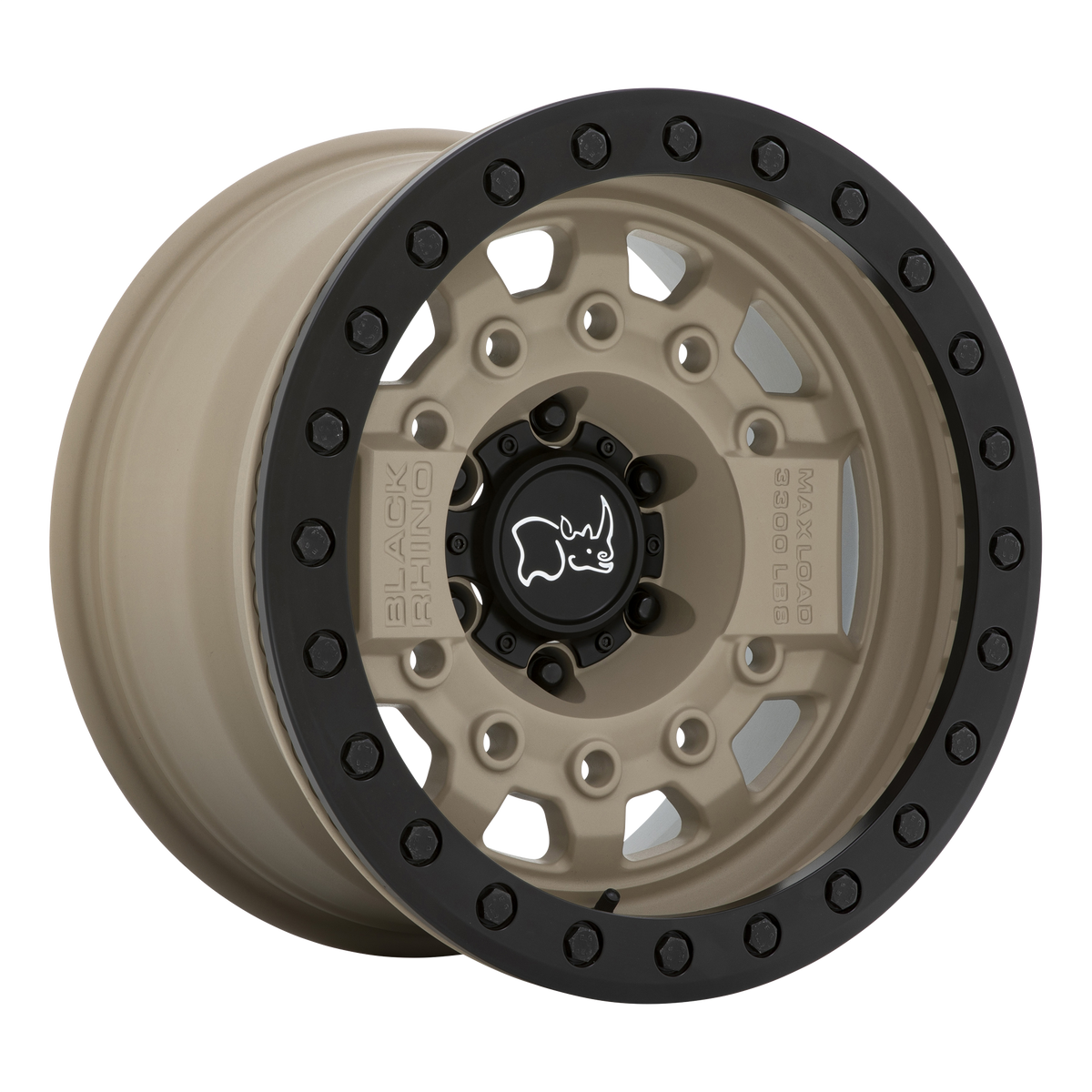 Black Rhino AVENGER BEADLOCK Desert Sand W/ Black Hardware wheel view 4