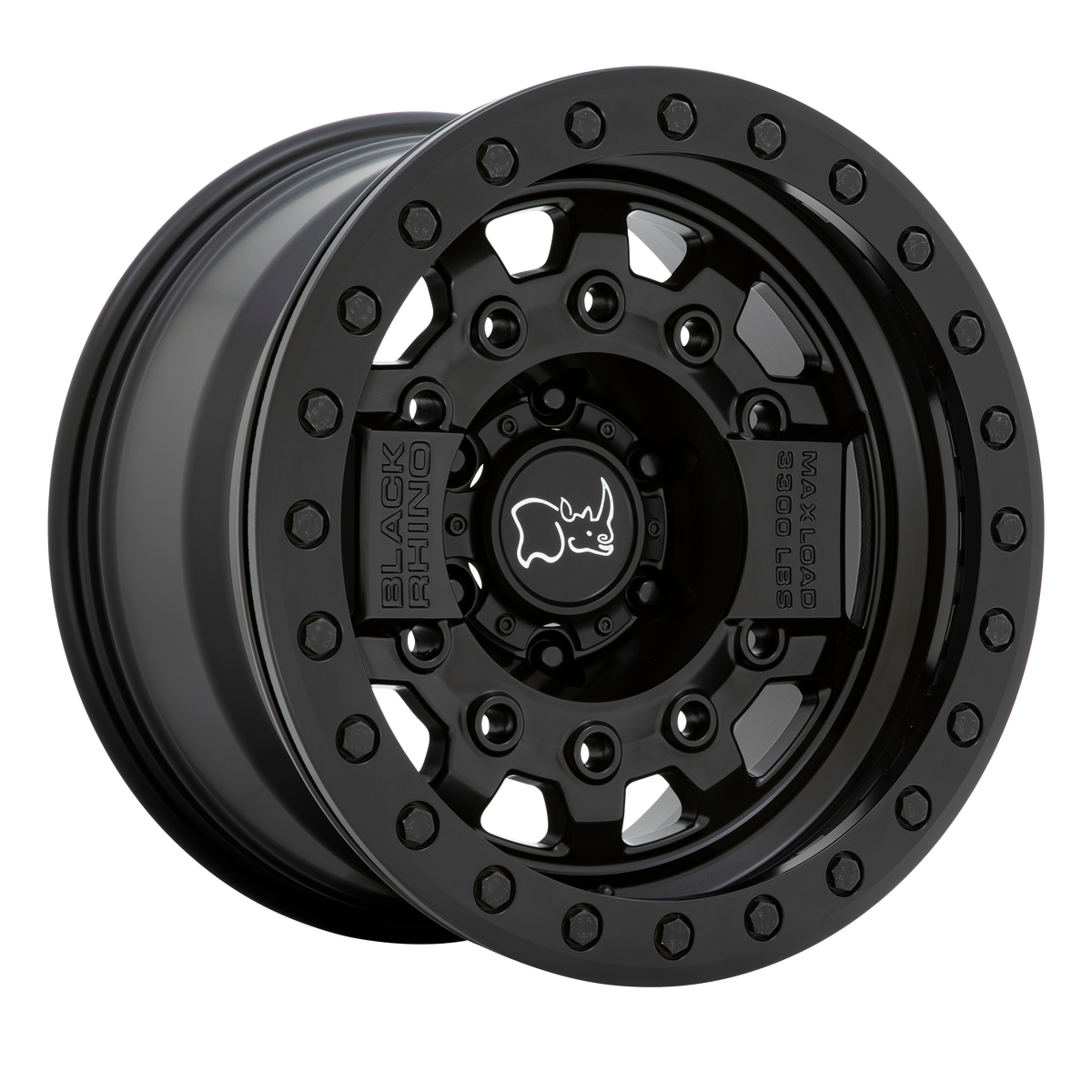 Black Rhino AVENGER BEADLOCK Matte Black W/ Black Hardware wheel view 4