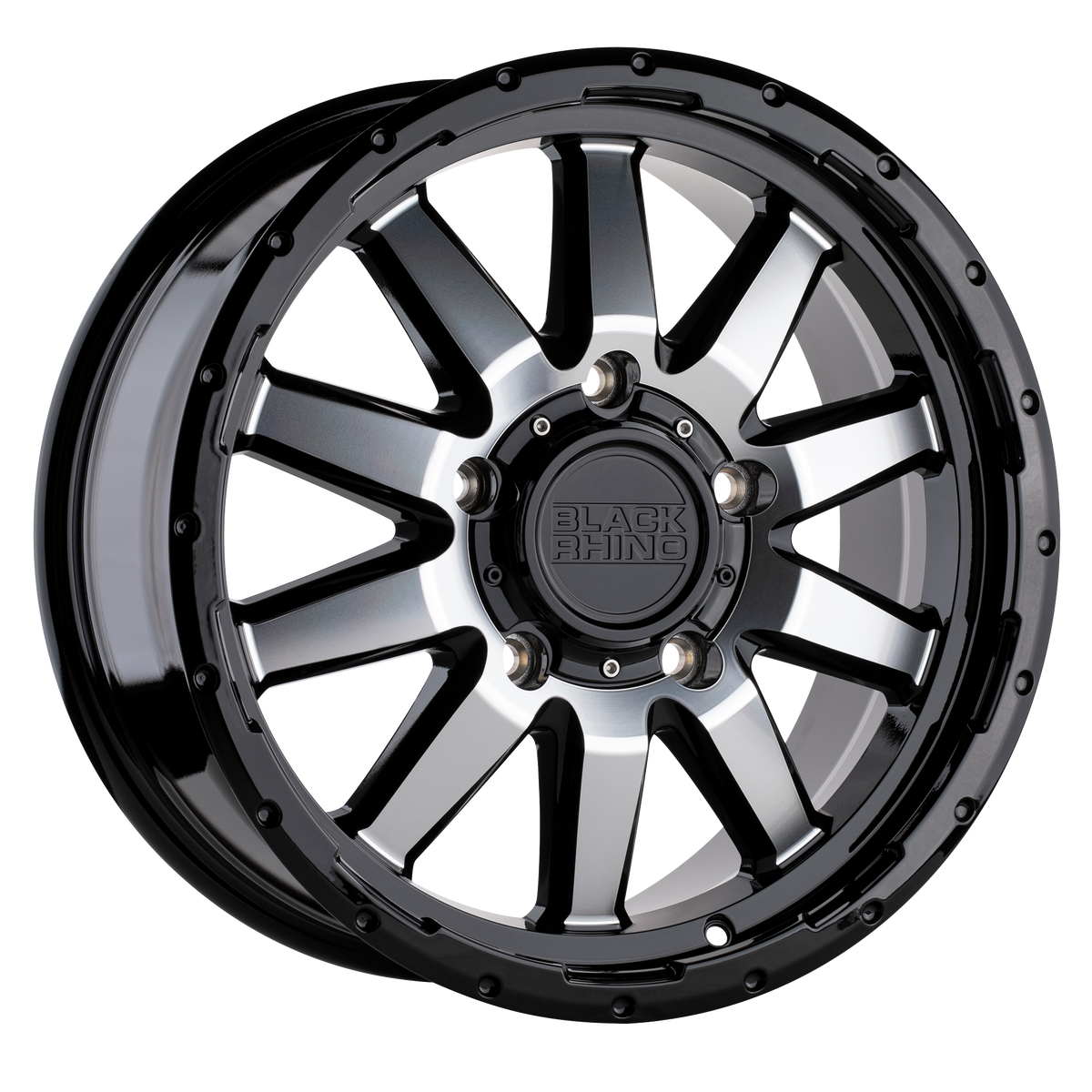 Black Rhino EXCURSION Gloss Black W/ Mirror Face wheel