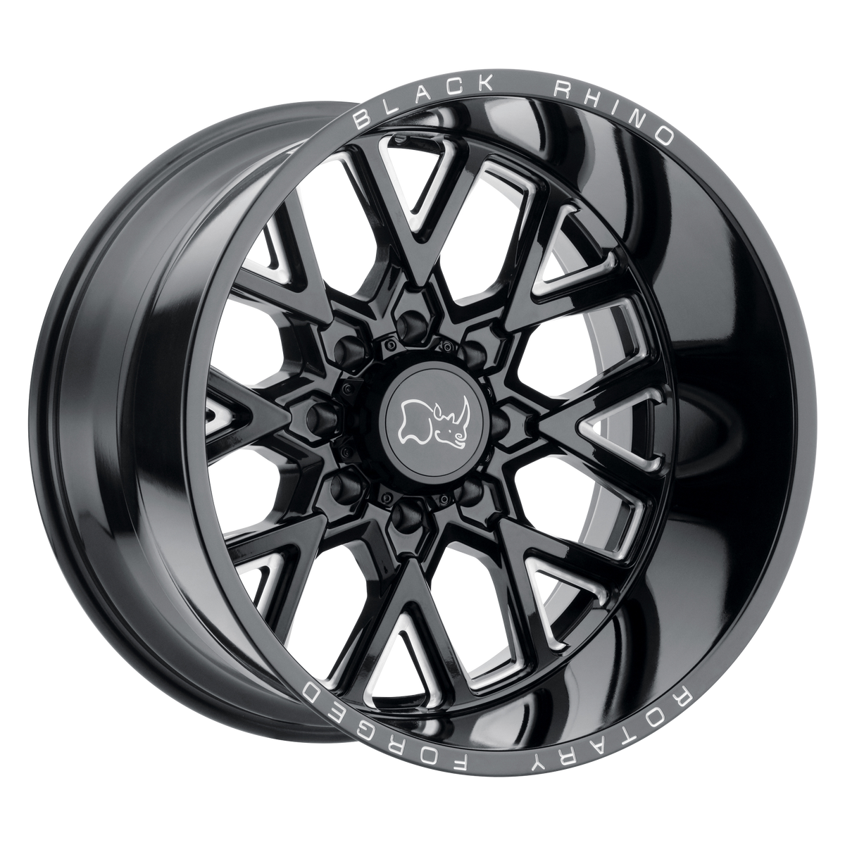 Black Rhino GRIMLOCK Gloss Black & Milled wheel