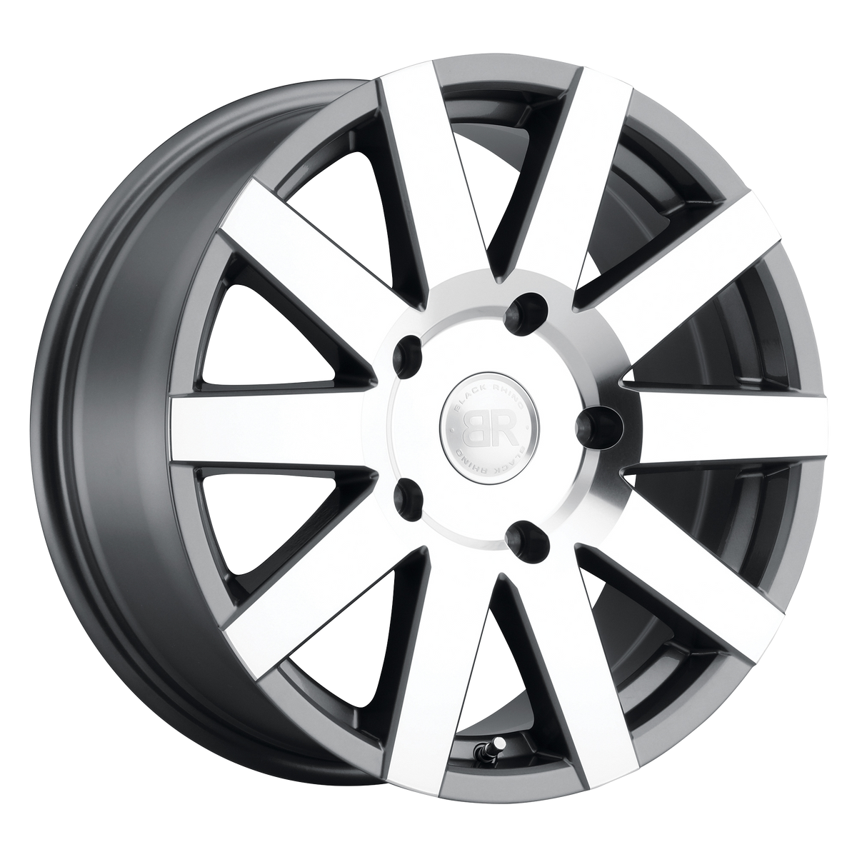 Black Rhino JOURNEY Gloss Gunmetal W/ Mirror Cut wheel