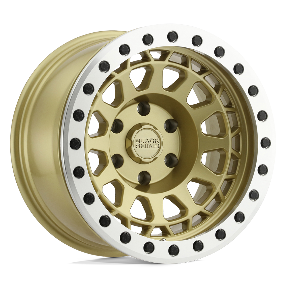 Black Rhino PRIMM BEADLOCK Matte Gold W/ Machined Ring wheel