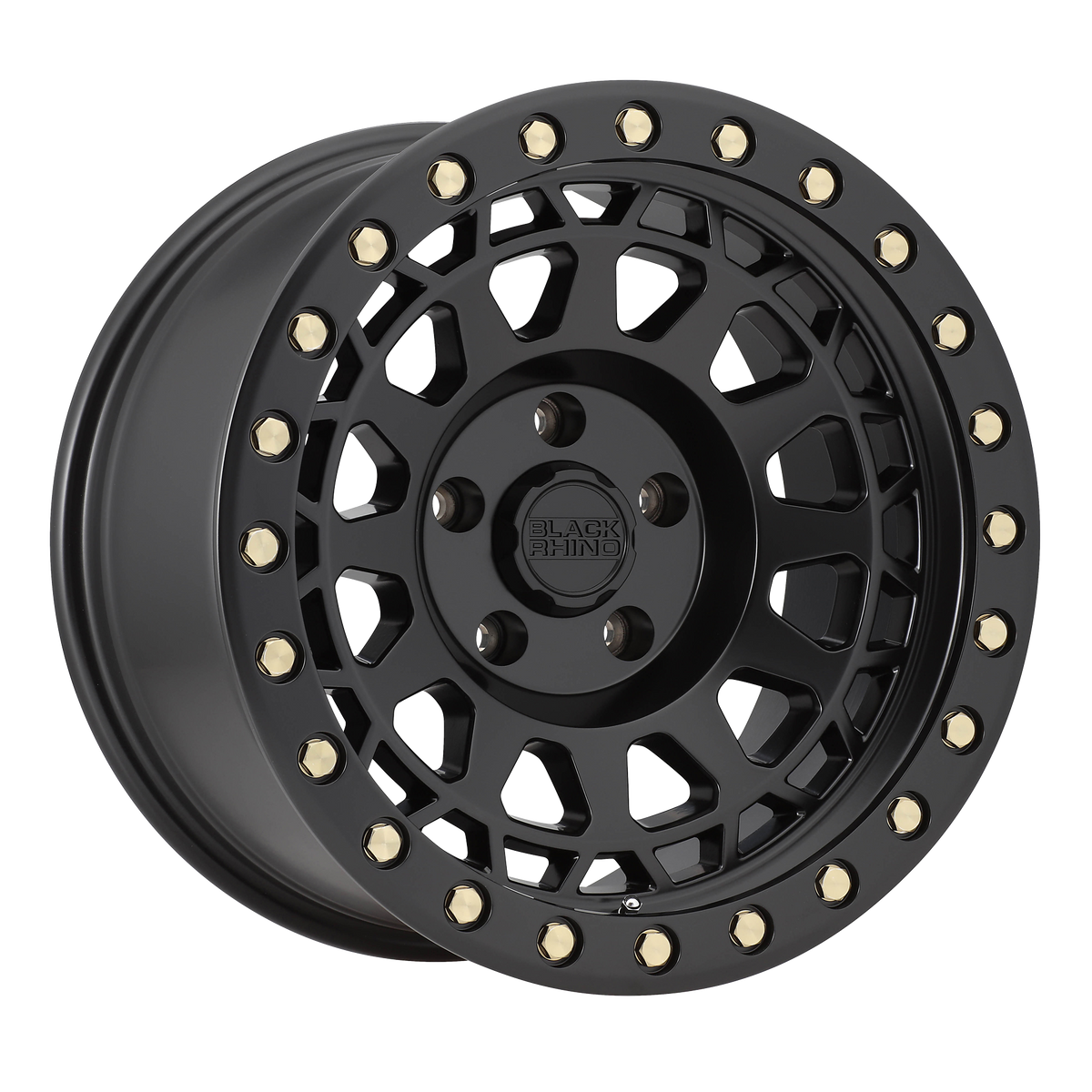 Black Rhino PRIMM Matte Black W/ Brass Bolts wheel