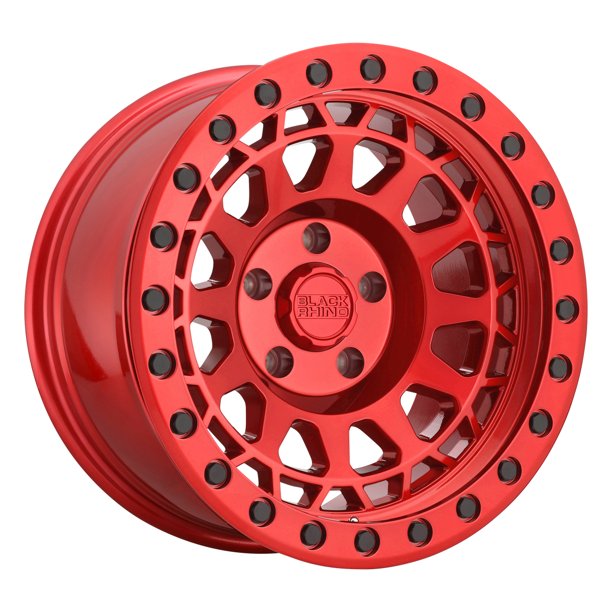 Black Rhino PRIMM Candy Red W/ Black Bolts wheel