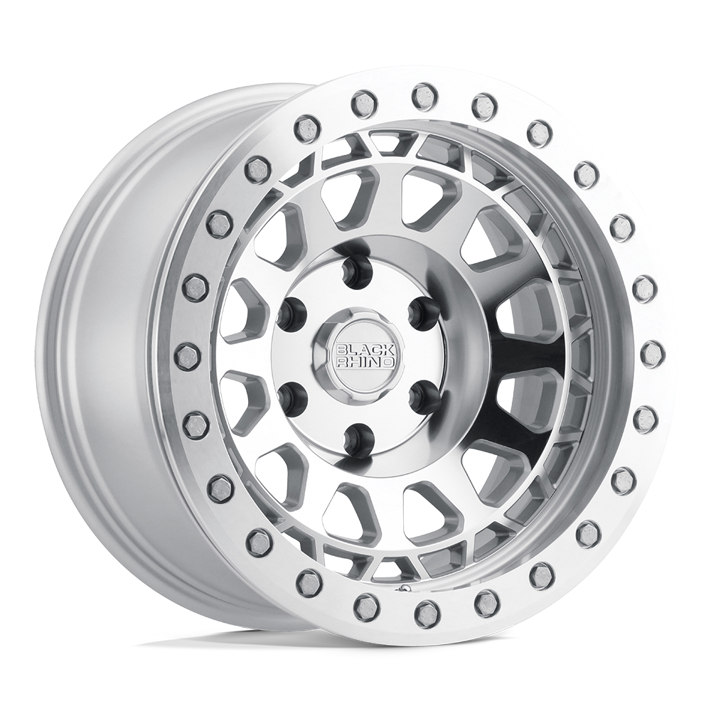 Black Rhino PRIMM BEADLOCK Silver W/ Mirror Face Mach Rg wheel