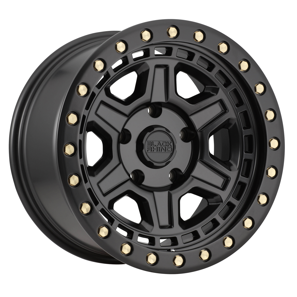 Black Rhino RENO Matte Black W/ Brass Bolts wheel