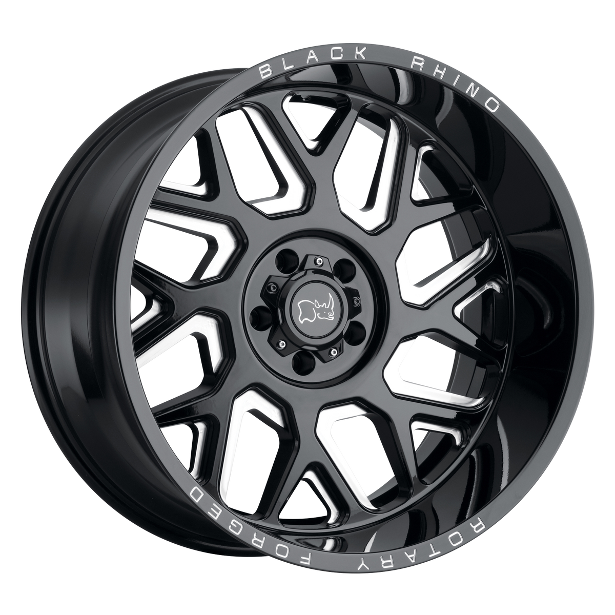 Black Rhino REAPER Gloss Black & Milled wheel