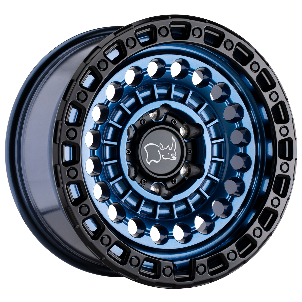 Black Rhino SENTINEL Cobalt Blue W/ Black Ring wheel