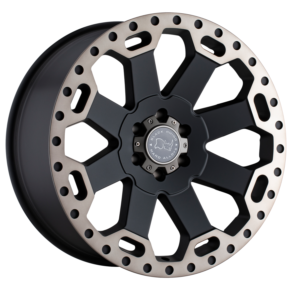 Black Rhino WARLORD Matte Black W/ Mach Dark Tint wheel