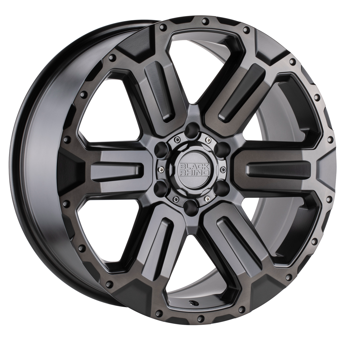 Black Rhino WANAKA M-Gunmetal W/ Brushed Face wheel