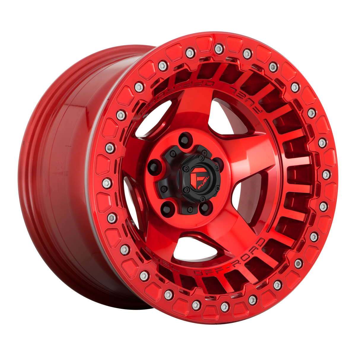 Fuel WARP BEADLOCK Candy Red wheel view 2