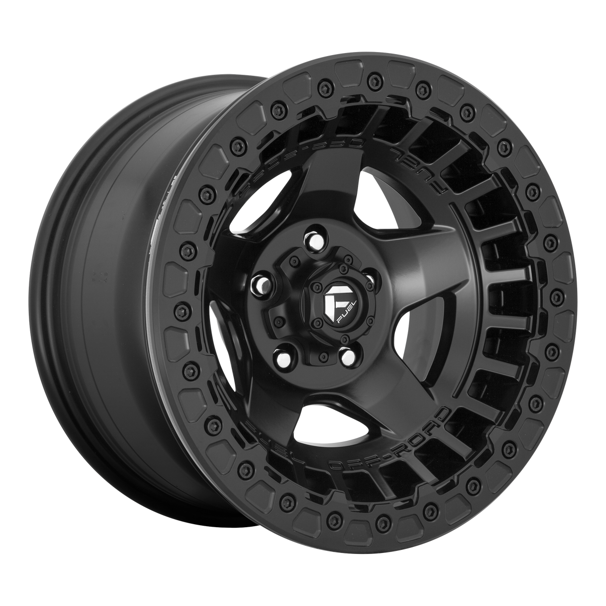 Fuel WARP BEADLOCK Matte Black wheel view 4