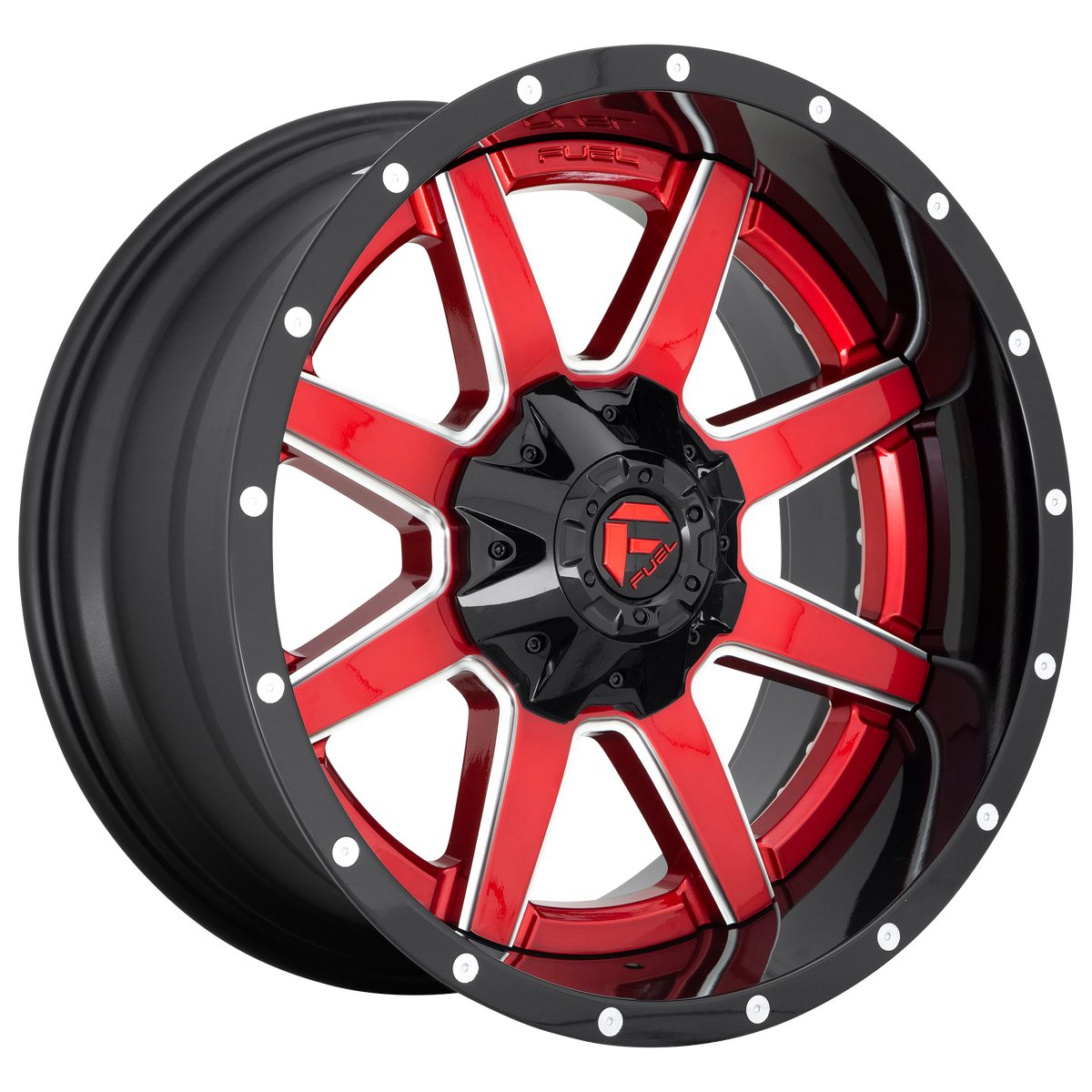 Fuel MAVERICK Gloss Red wheel view 2