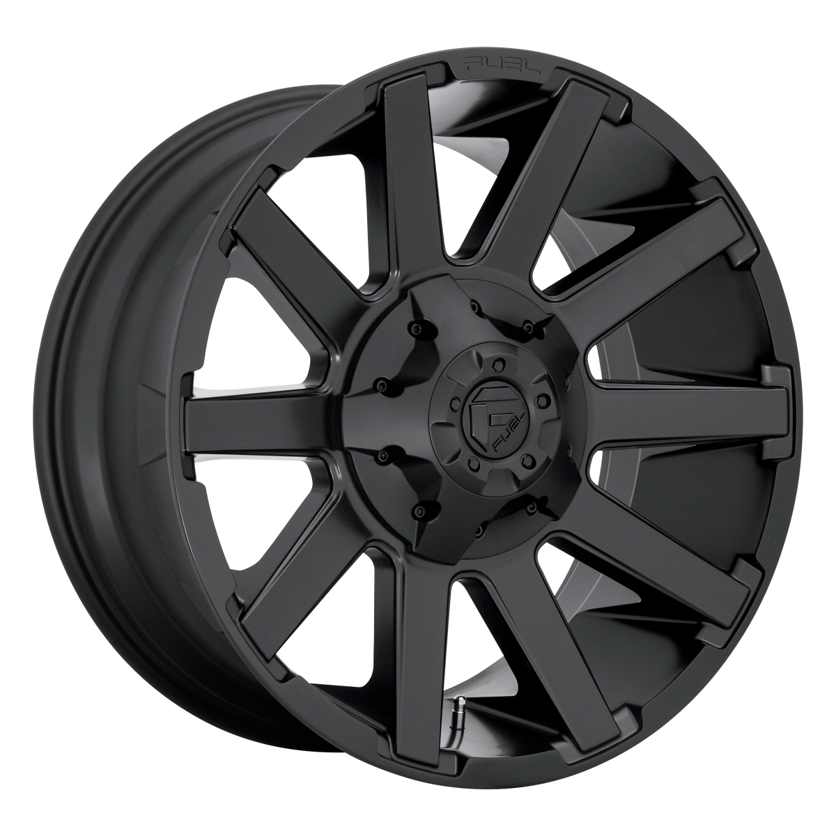 Fuel CONTRA Satin Black wheel view 4