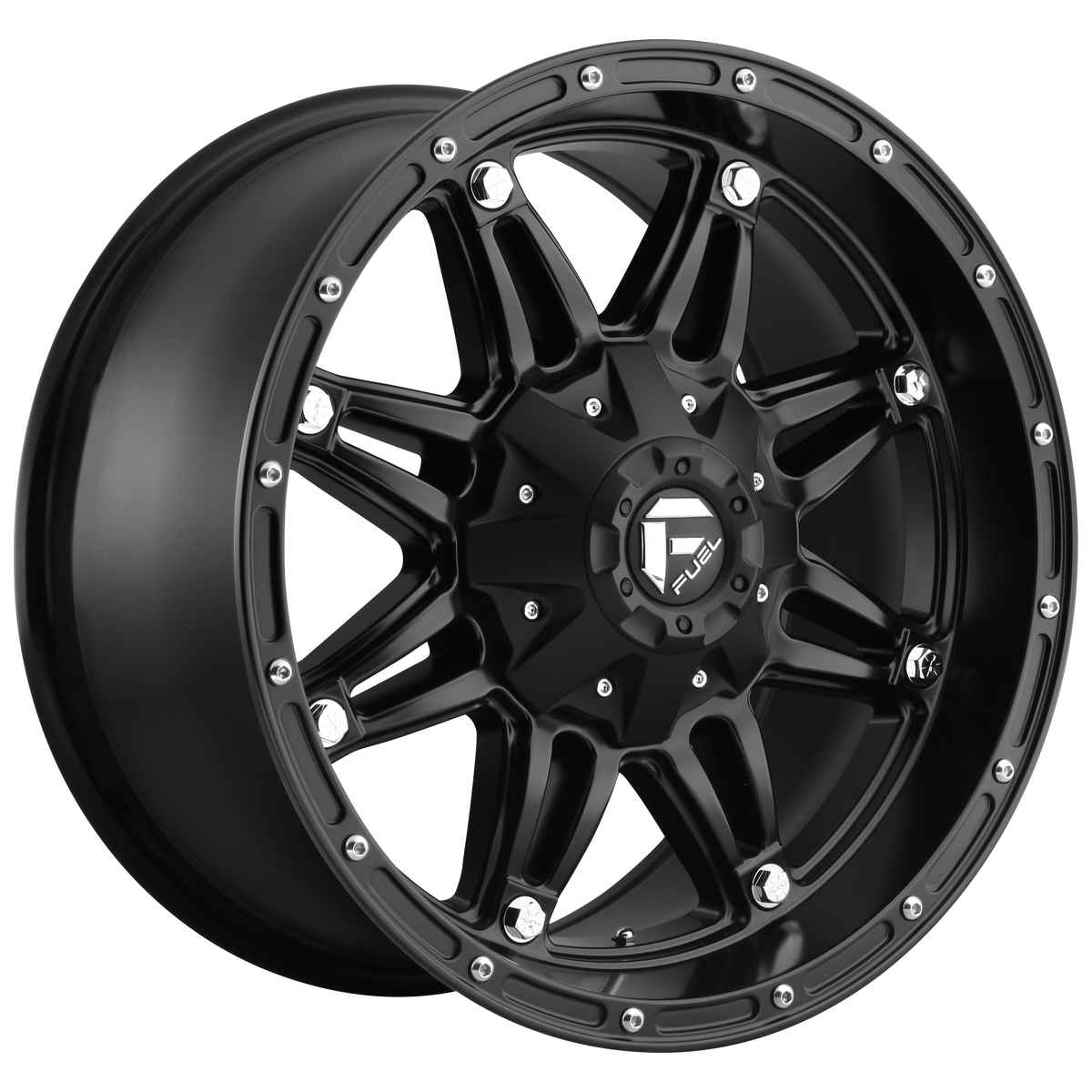 Fuel HOSTAGE Matte Black wheel view 2