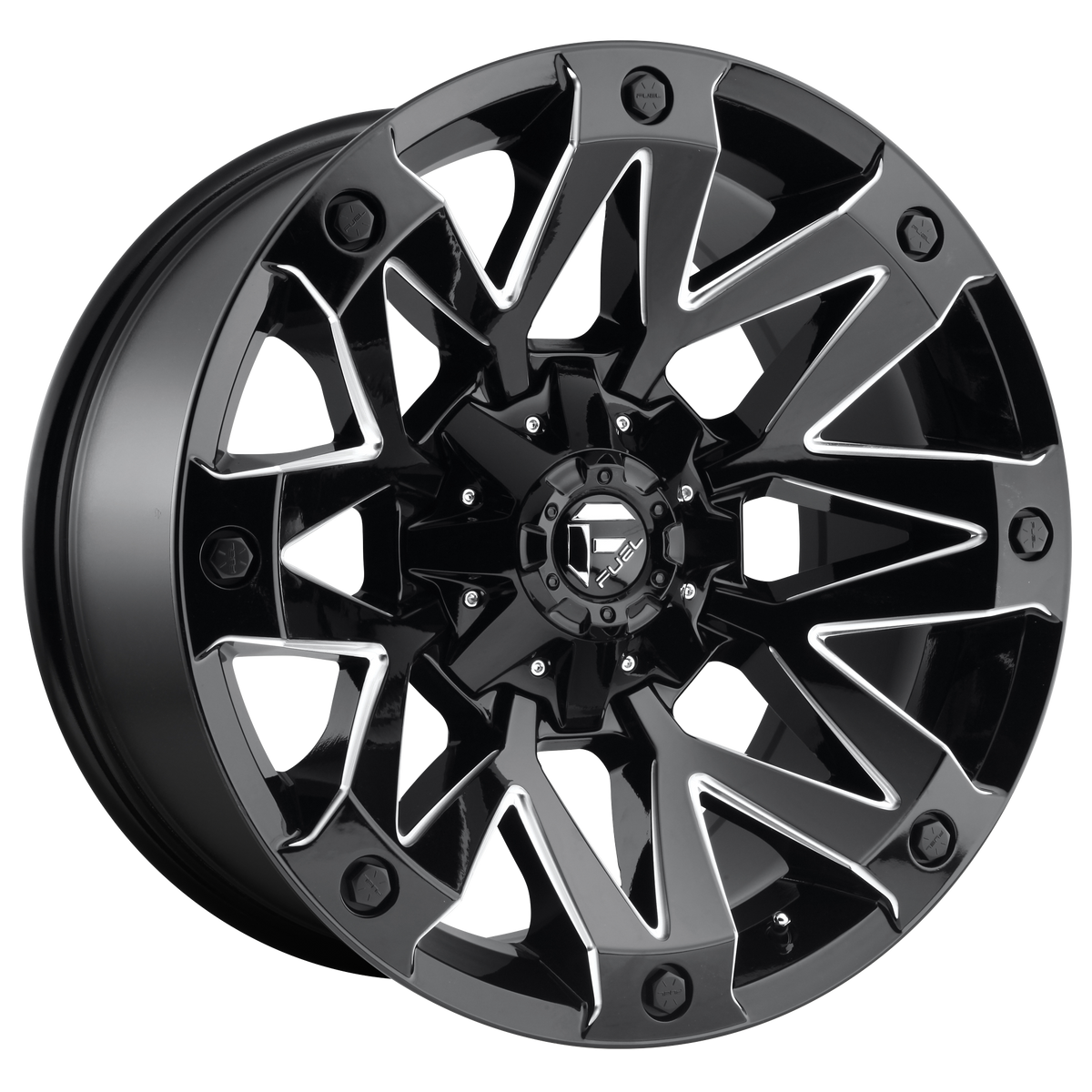 Fuel AMBUSH Gloss Black Milled wheel
