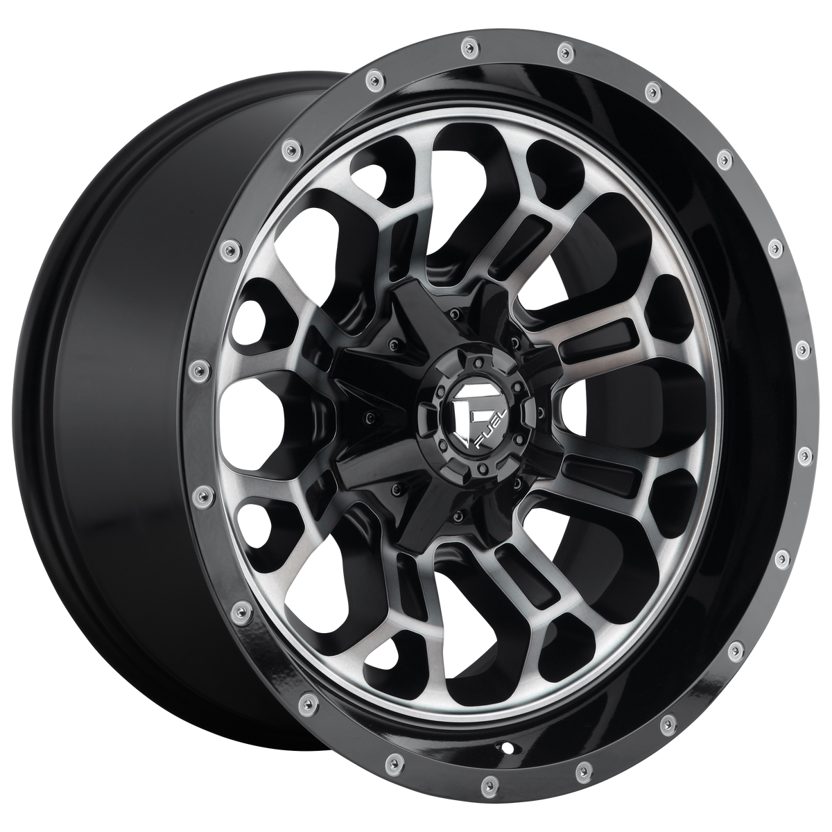 Fuel CRUSH Gloss Mach Double Dark Tint wheel view 2