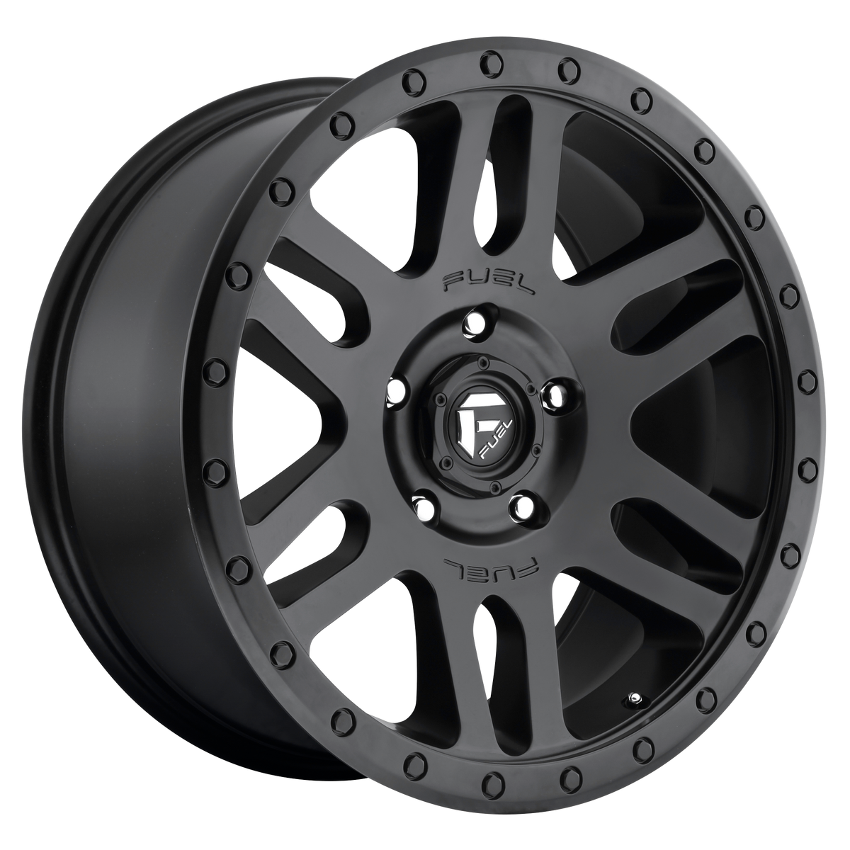 Fuel RECOIL Matte Black wheel view 2