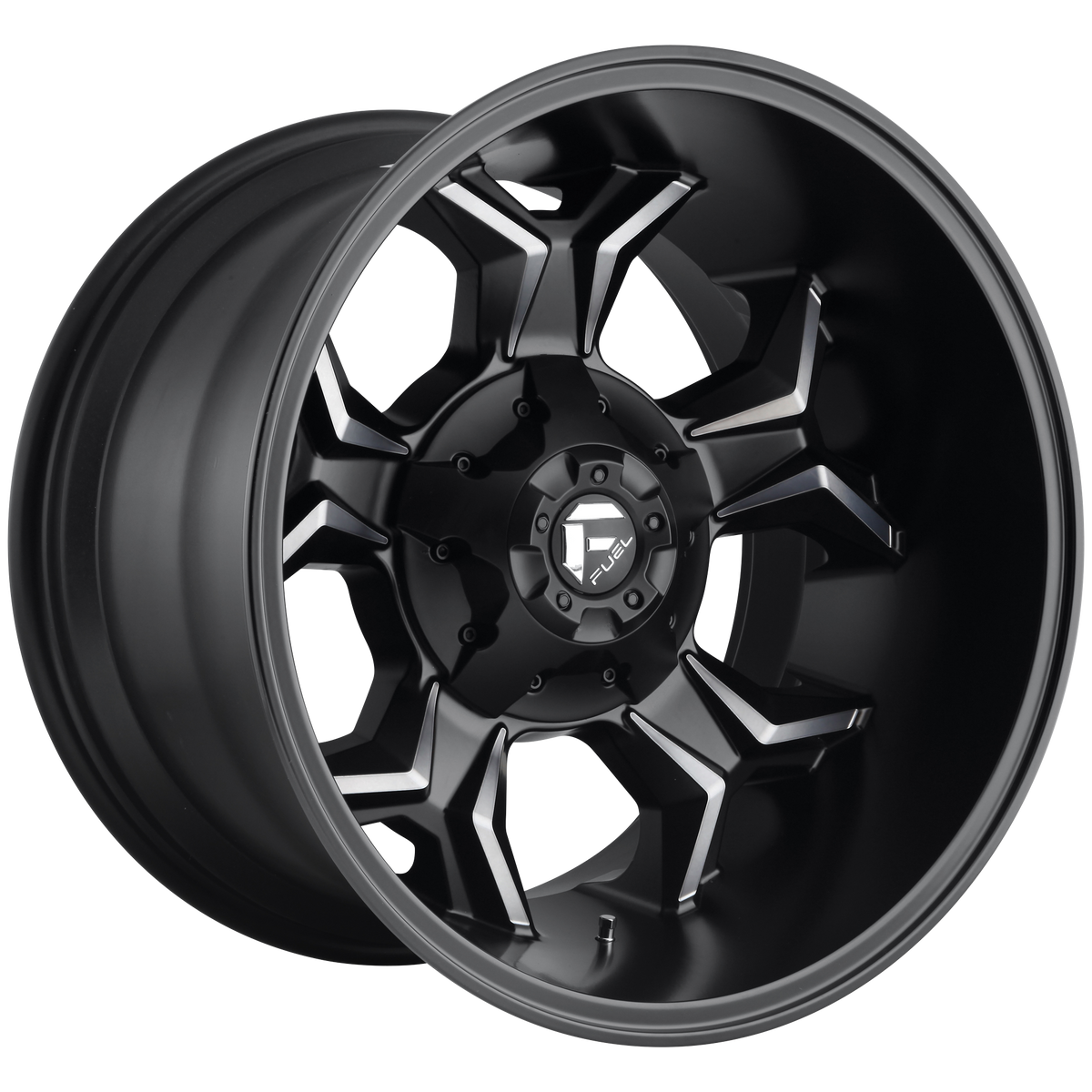 Fuel AVENGER Matte Black Double Dark Tint wheel view 2