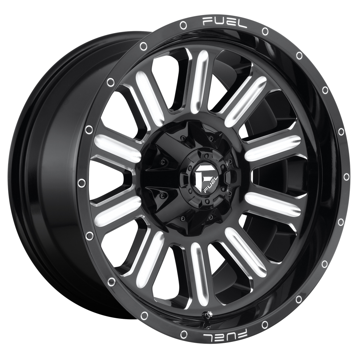 Fuel HARDLINE Gloss Black Milled wheel view 2