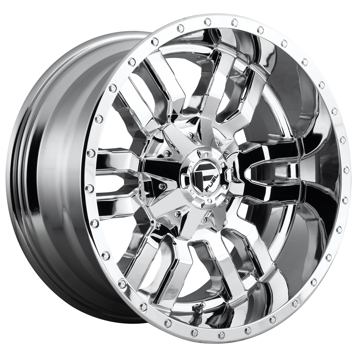 Fuel SLEDGE Chrome wheel view 2