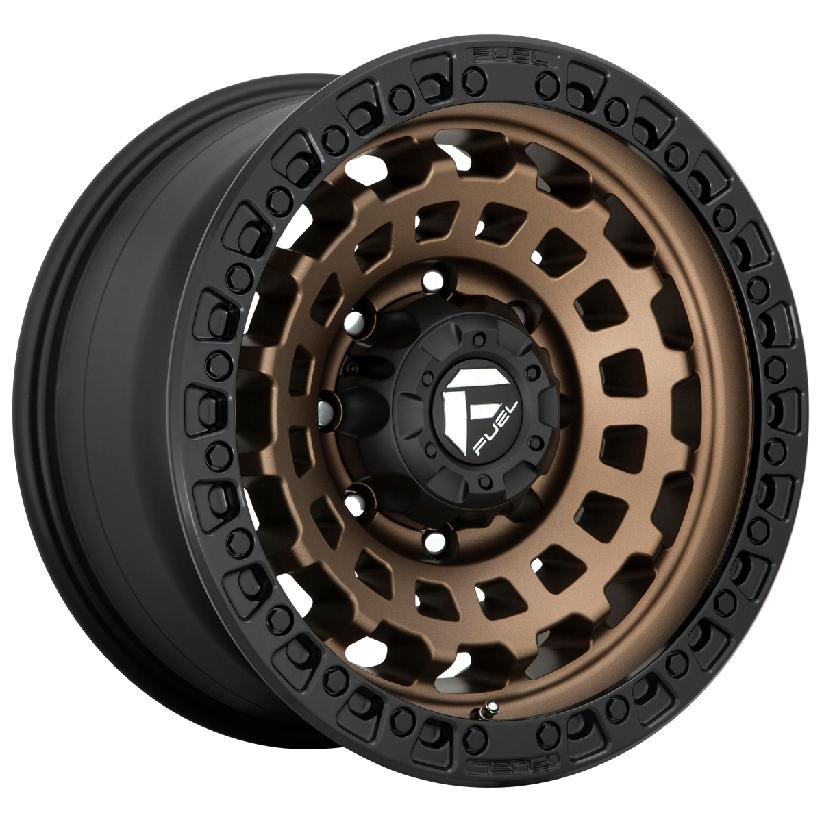 Fuel ZEPHYR Matte Bronze Black Bead Ring wheel view 2