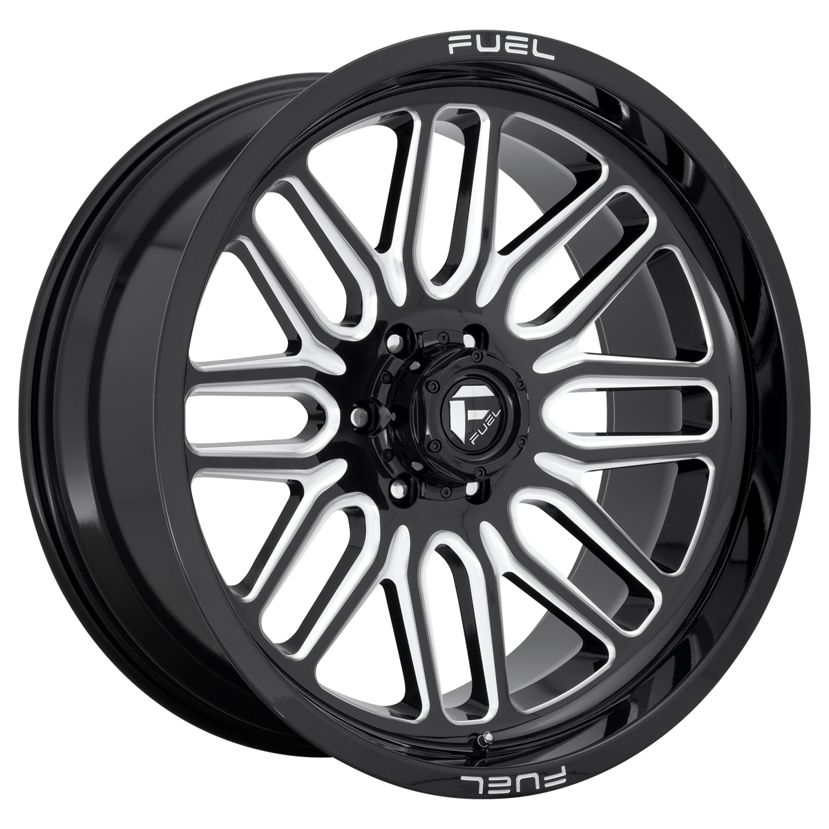 Fuel IGNITE Gloss Black Milled wheel view 4