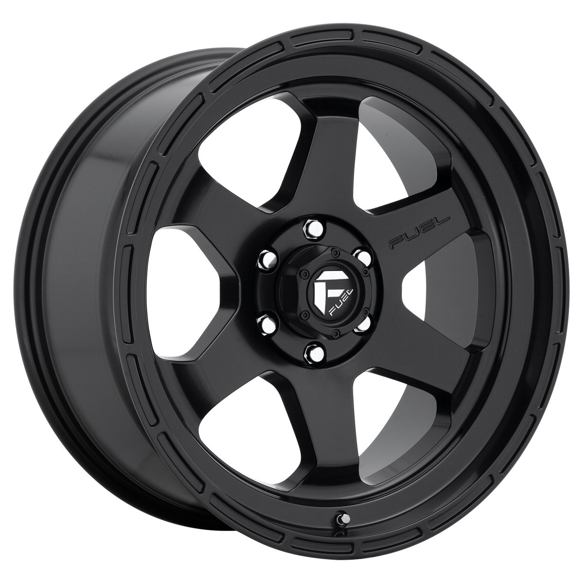 Fuel SHOK Matte Black wheel view 2