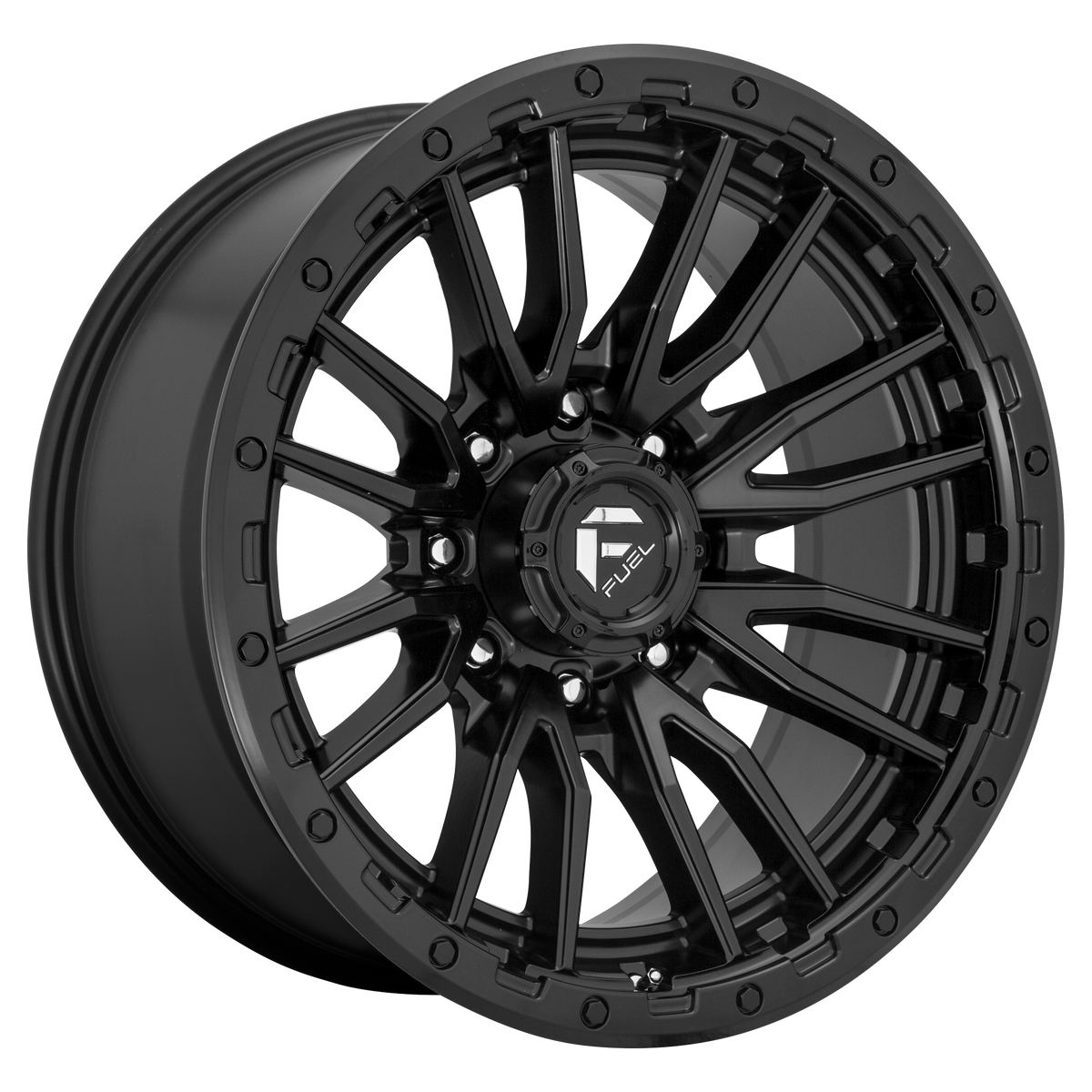 Fuel REBEL Matte Black wheel view 2
