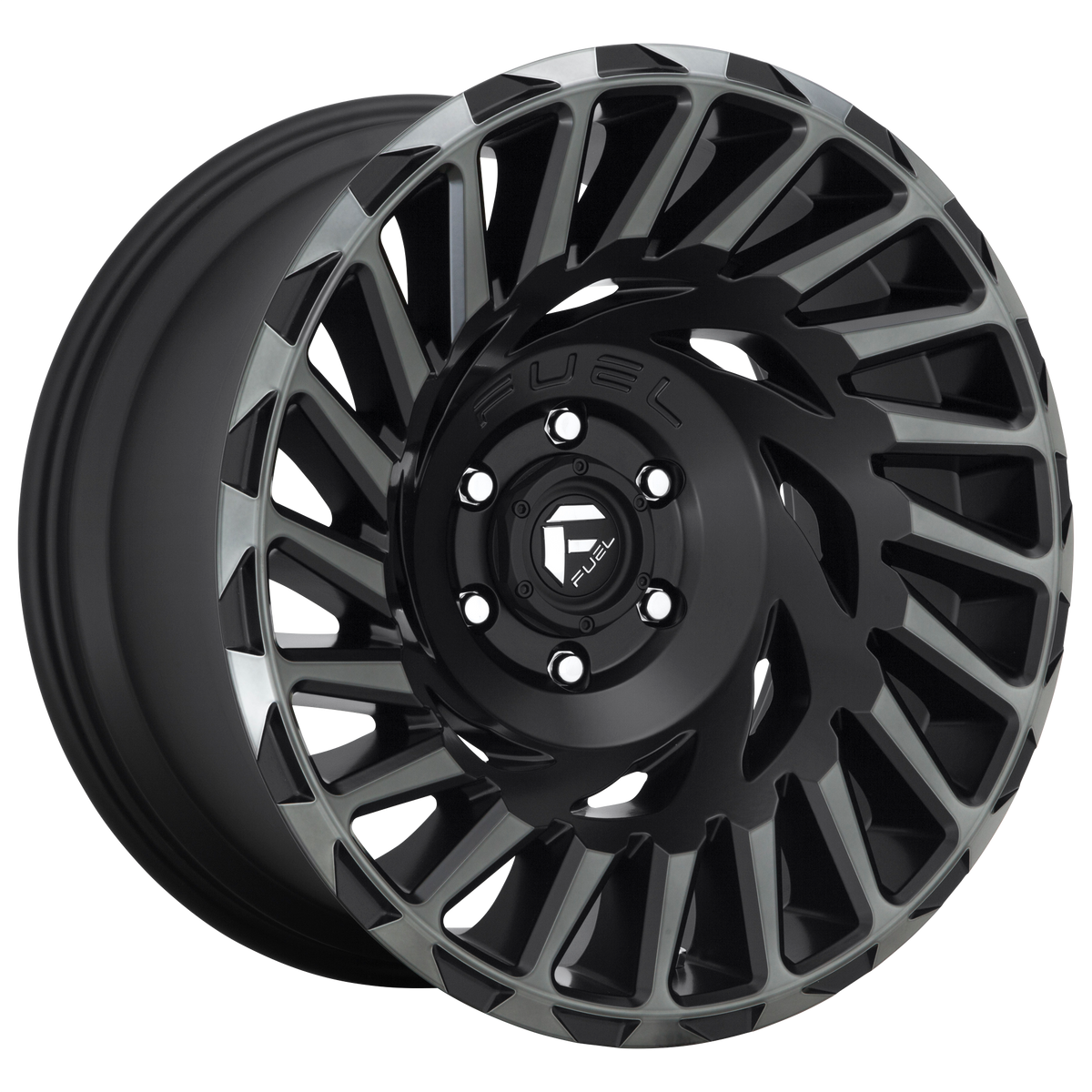 Fuel CYCLONE Matte Mach Double Dark Tint wheel view 2