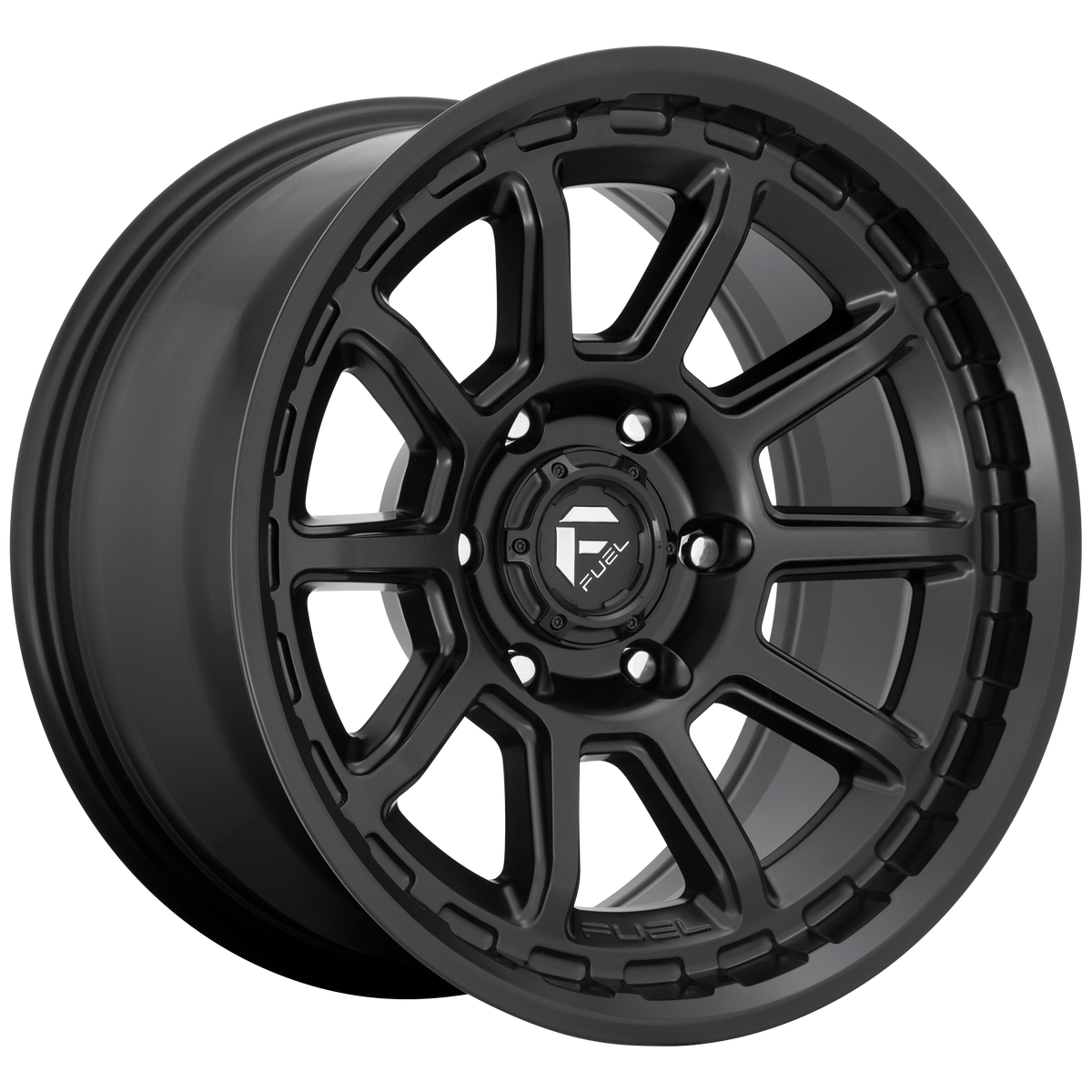 Fuel TORQUE Matte Black wheel view 2