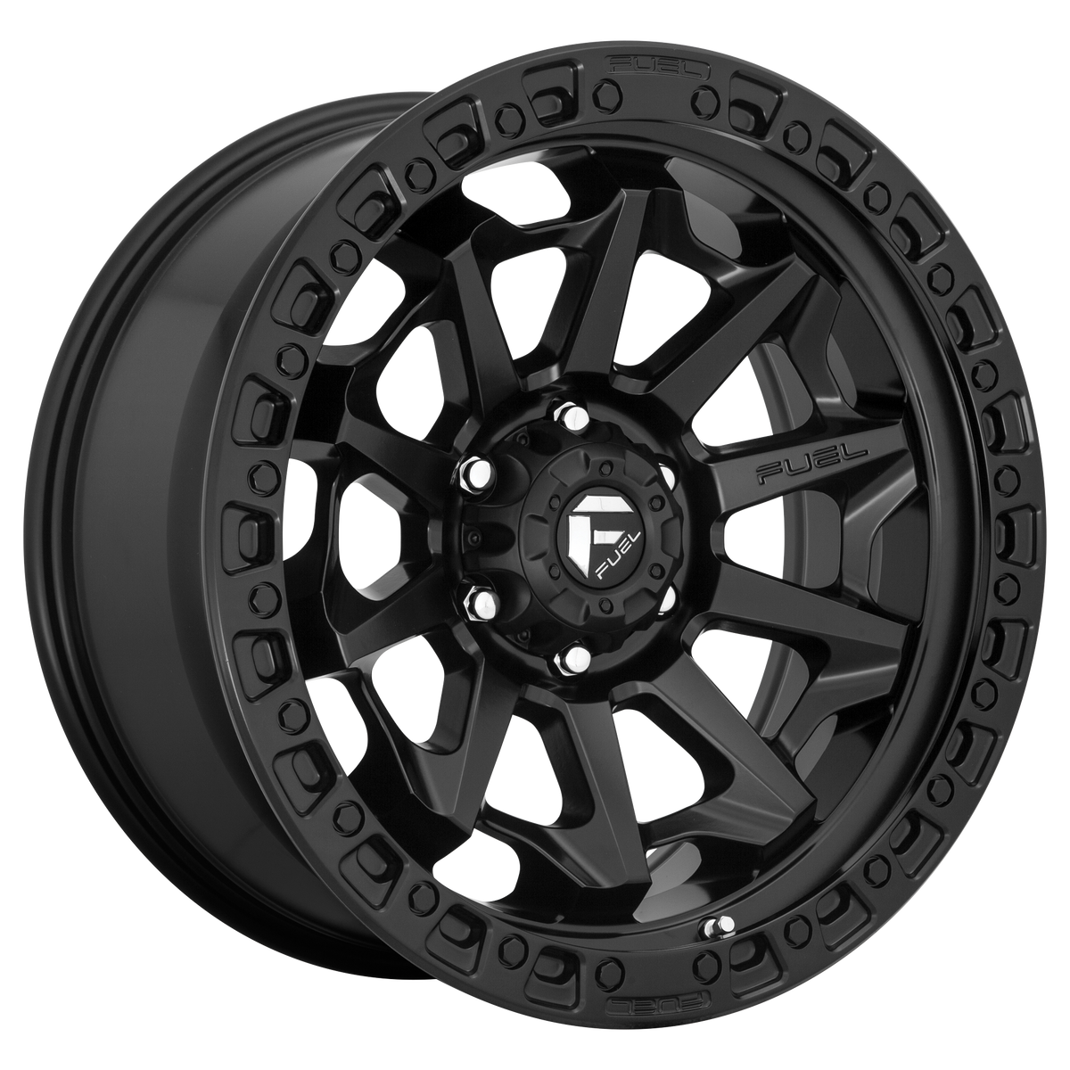 Fuel COVERT Matte Black wheel view 4