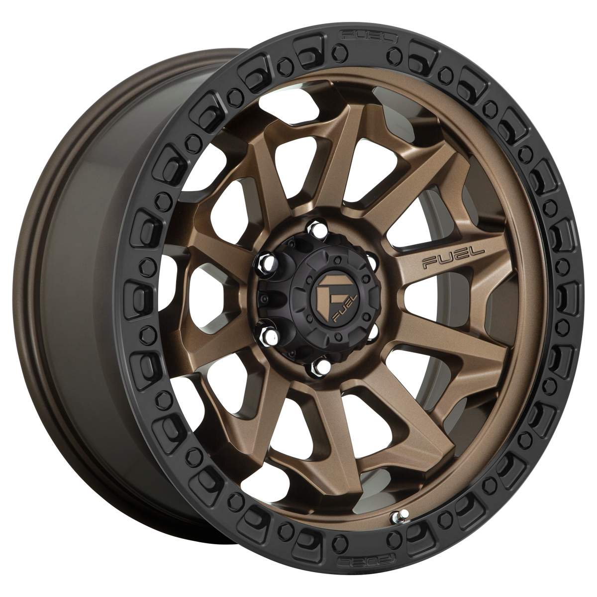 Fuel COVERT Matte Bronze Black Bead Ring wheel view 4