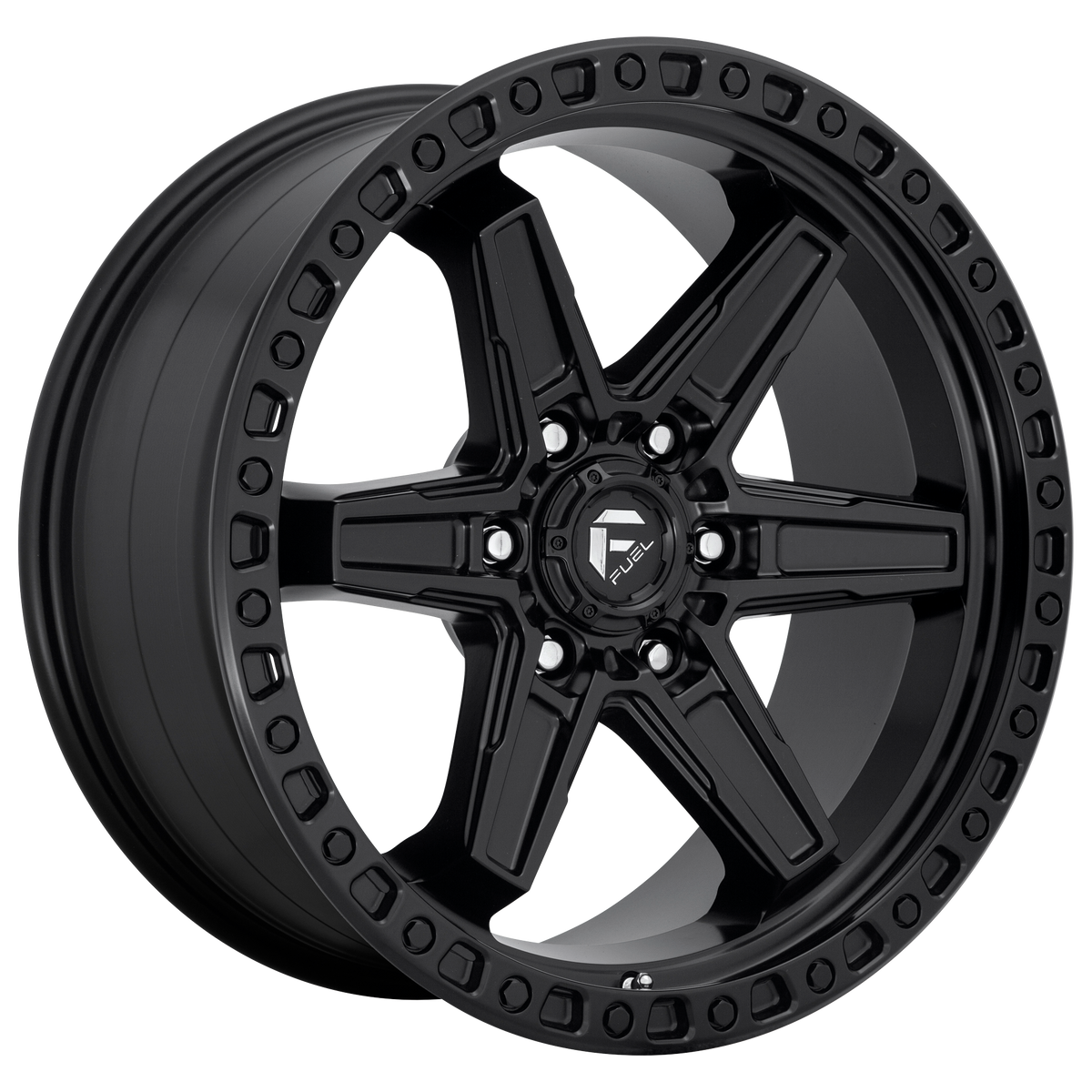 Fuel KICKER Matte Black wheel view 2