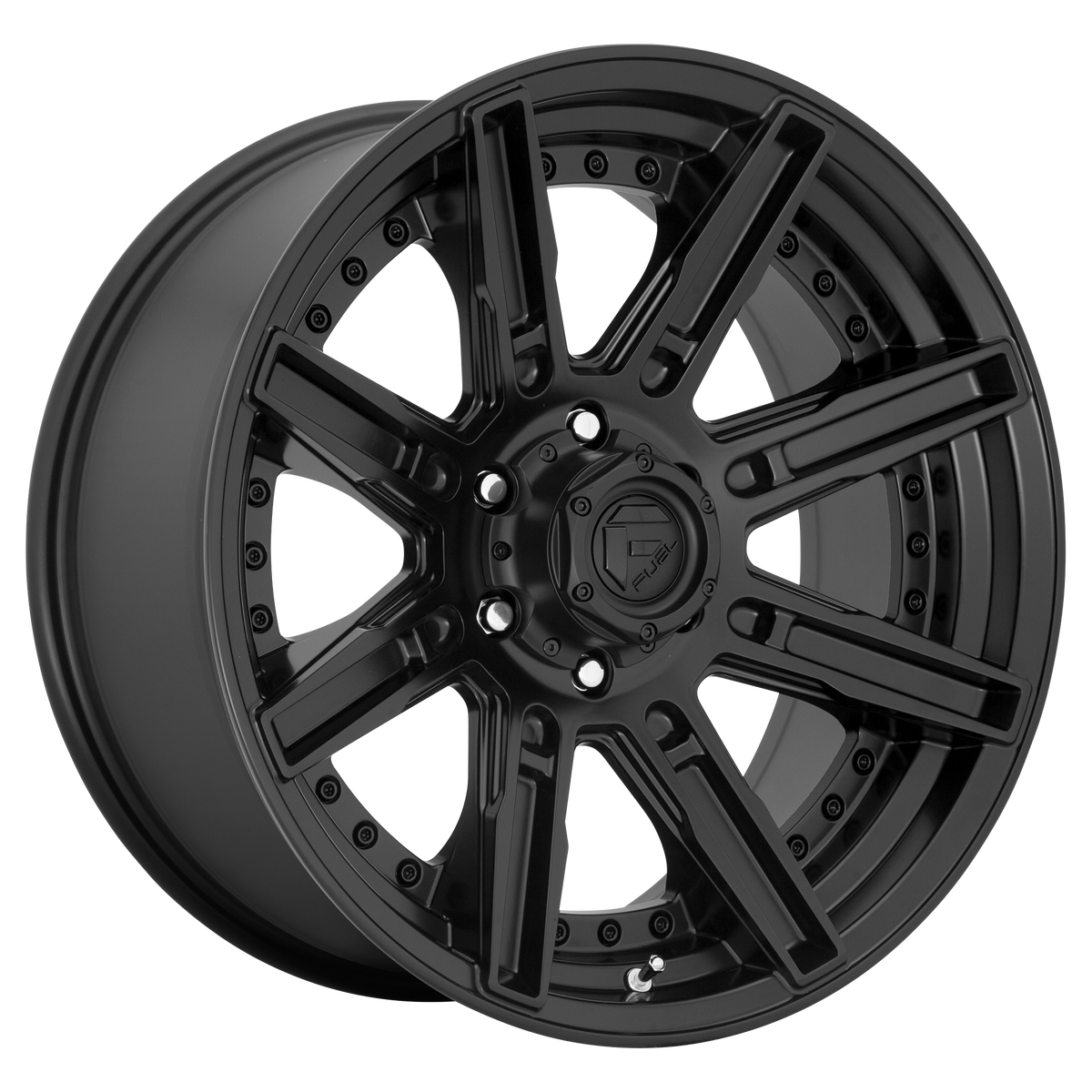 Fuel ROGUE Matte Black wheel view 2