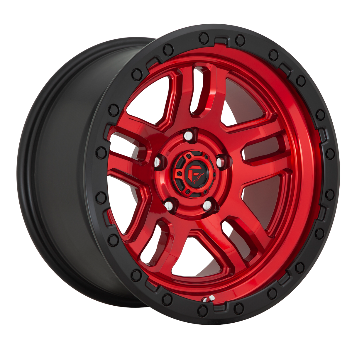 Fuel AMMO Candy Red Black Bead Ring wheel view 2