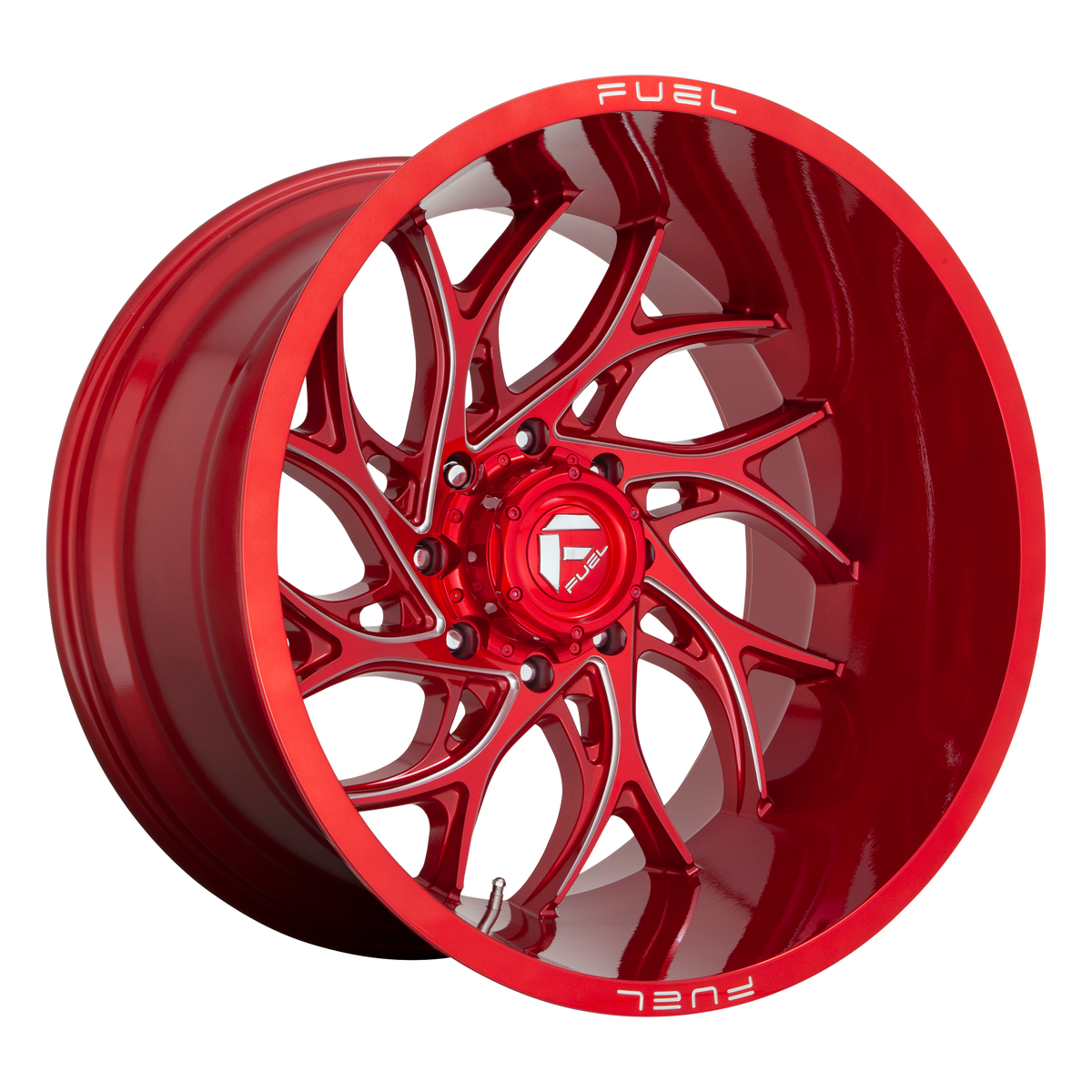 Fuel RUNNER Candy Red Milled wheel view 4