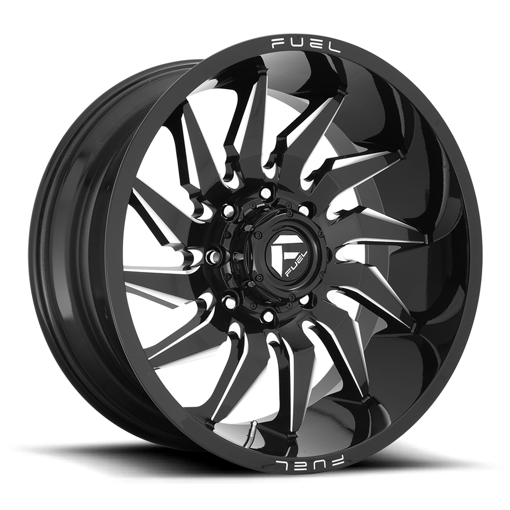 Fuel SABER Gloss Black Milled wheel view 2