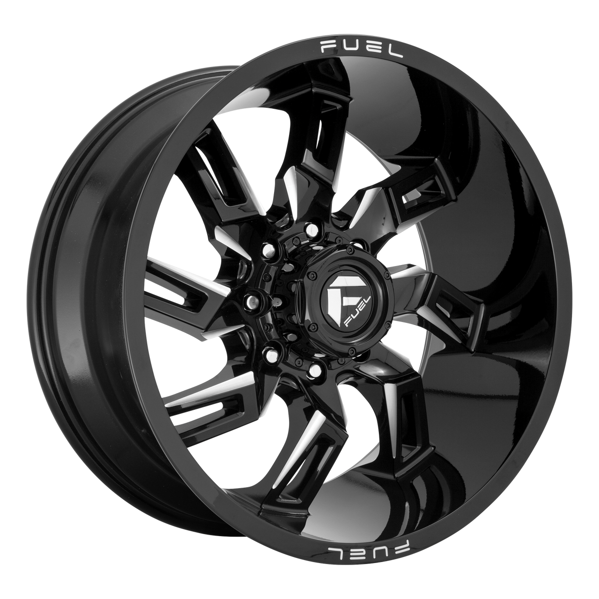 Fuel LOCKDOWN Gloss Black Milled wheel view 2