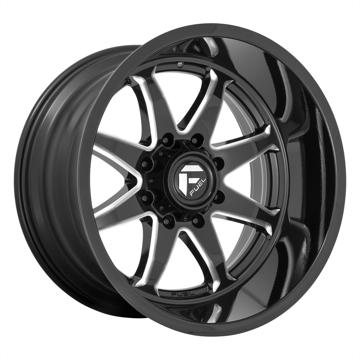 Fuel HAMMER Gloss Black Milled wheel view 2