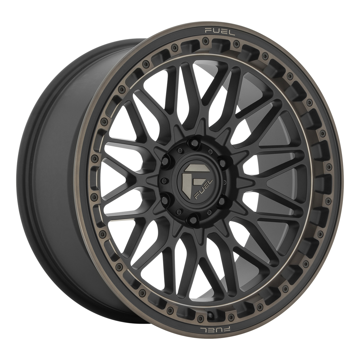Fuel TRIGGER Matte Black Dark Tint wheel view 4