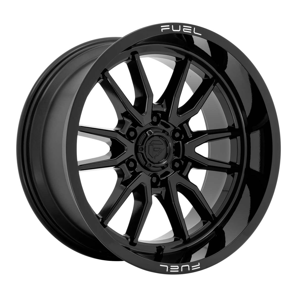 Fuel CLASH Gloss Black wheel view 4