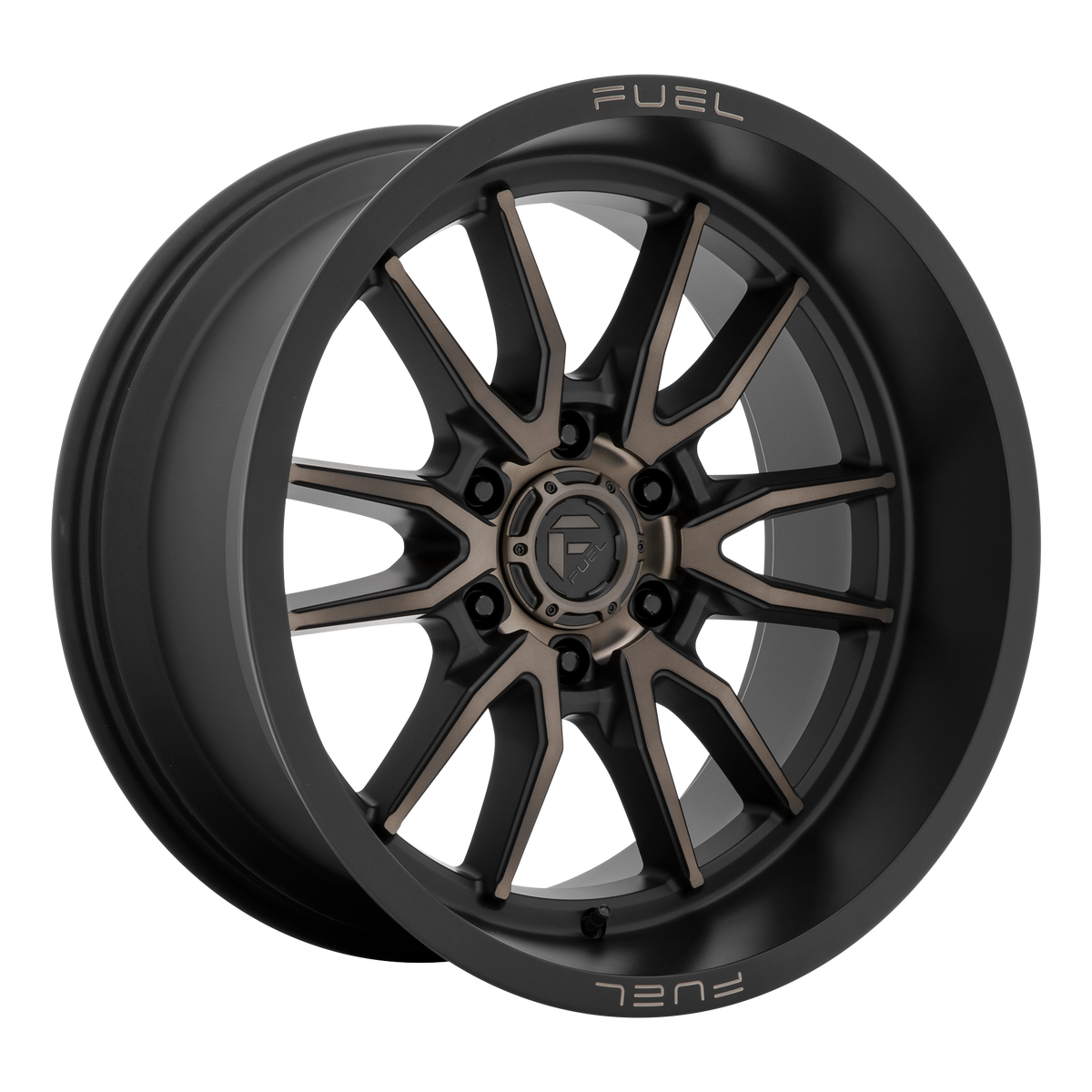 Fuel CLASH Matte Black Double Dark Tint wheel view 4