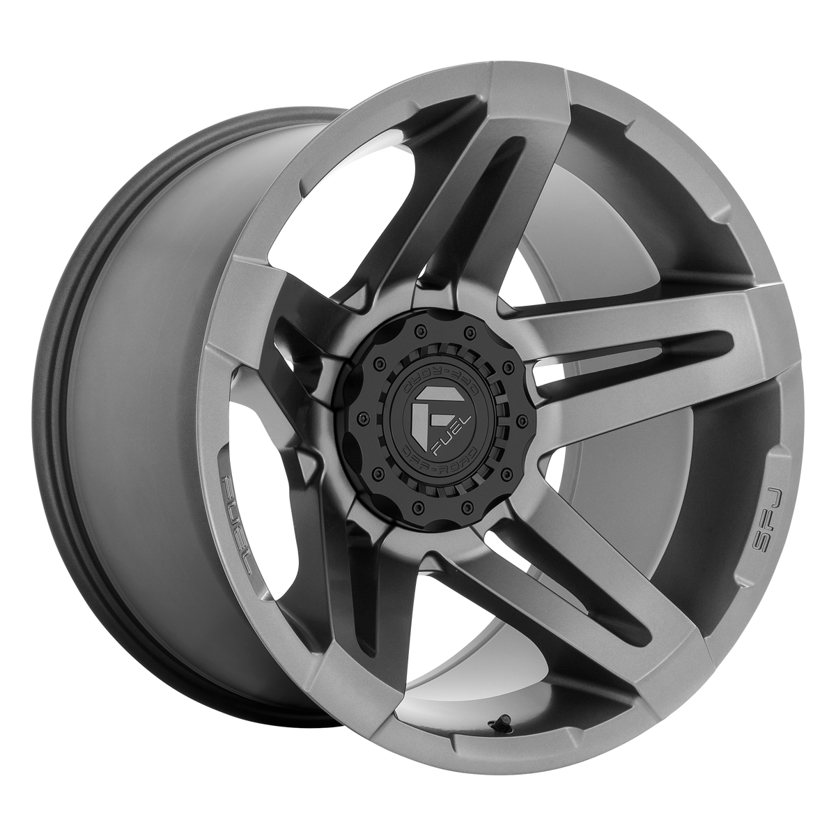 Fuel SFJ Matte Gunmetal wheel view 4