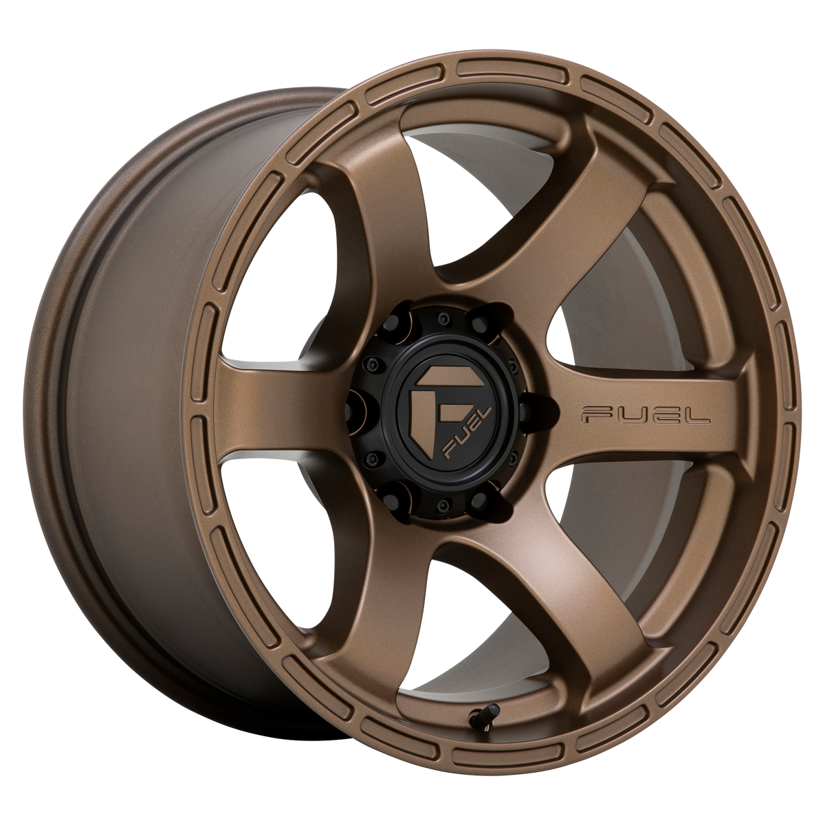 Fuel RUSH Matte Bronze wheel view 4