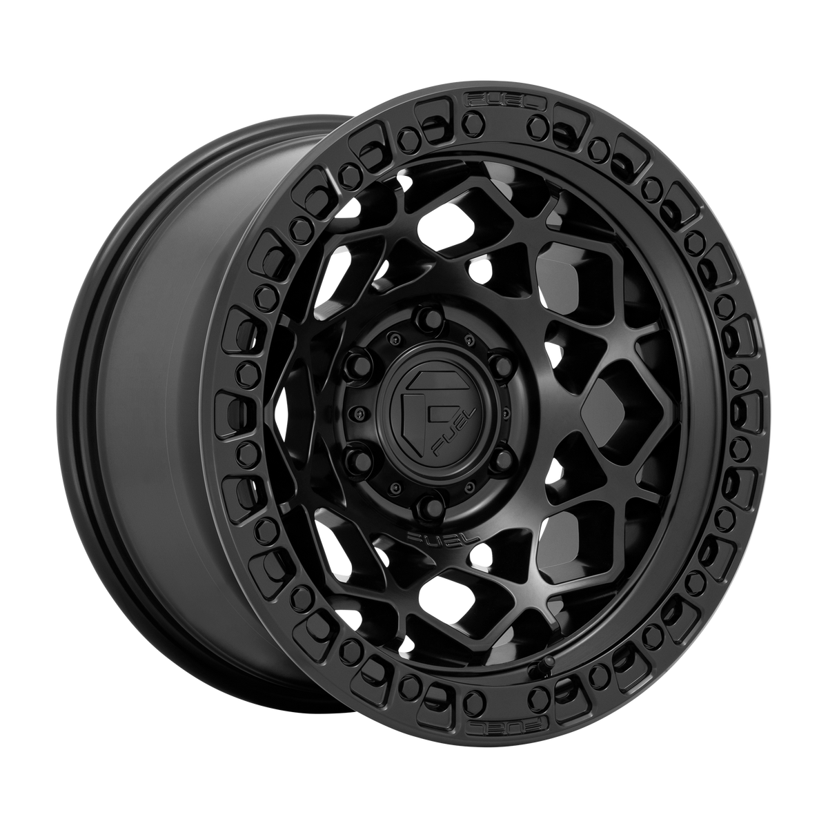 Fuel UNIT Matte Black W/ M-Black Ring wheel view 4